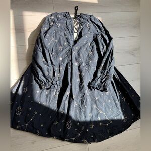 asos Black Dress with Gold Star Accents